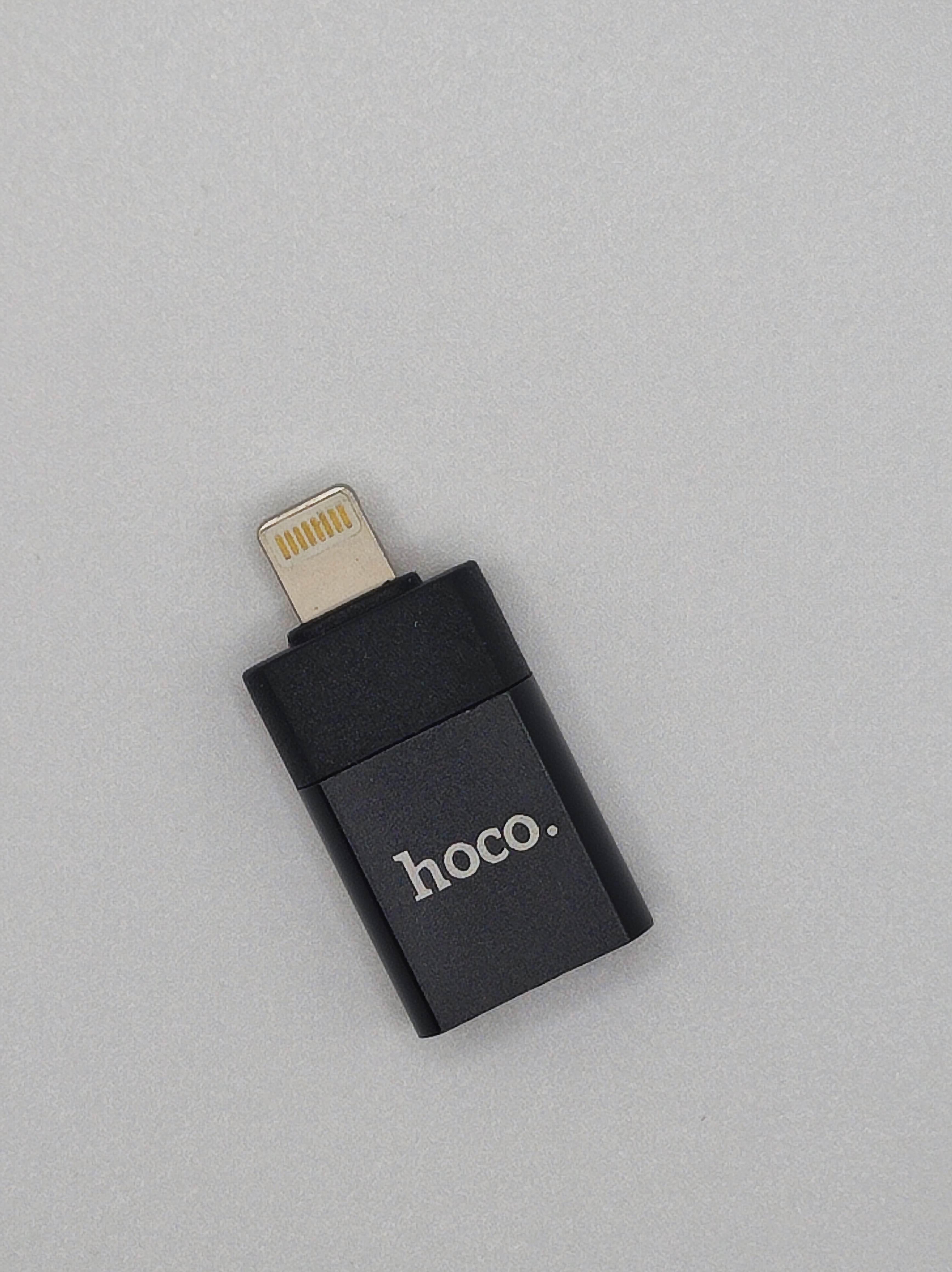 Перехідник Hoco UA17 IP Male to USB famale USB 2.0 adapter - фото 3 Перехідник Hoco UA17 IP Male to USB famale USB 2.0 adapter - фото 3