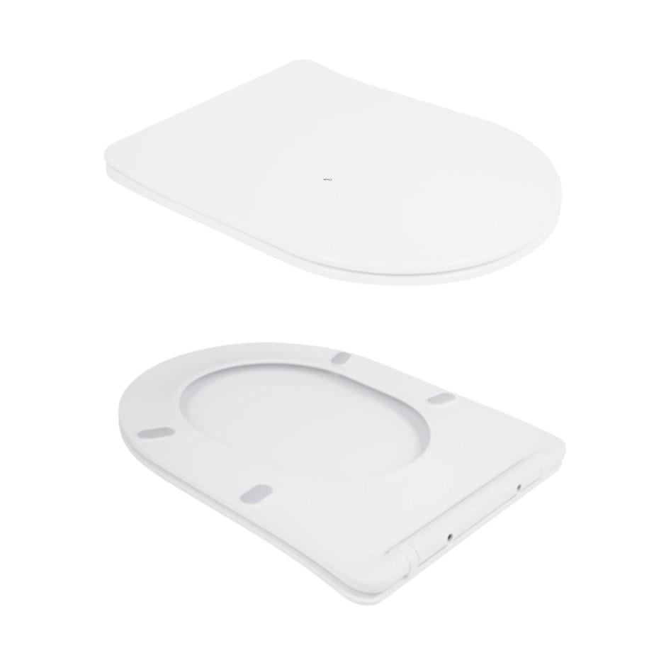 Унітаз підвісний Qtap Scorpio Ultra Quiet з сидінням Slim Duroplast/Soft-close/Quick relase (QT14332380ASW) - фото 4