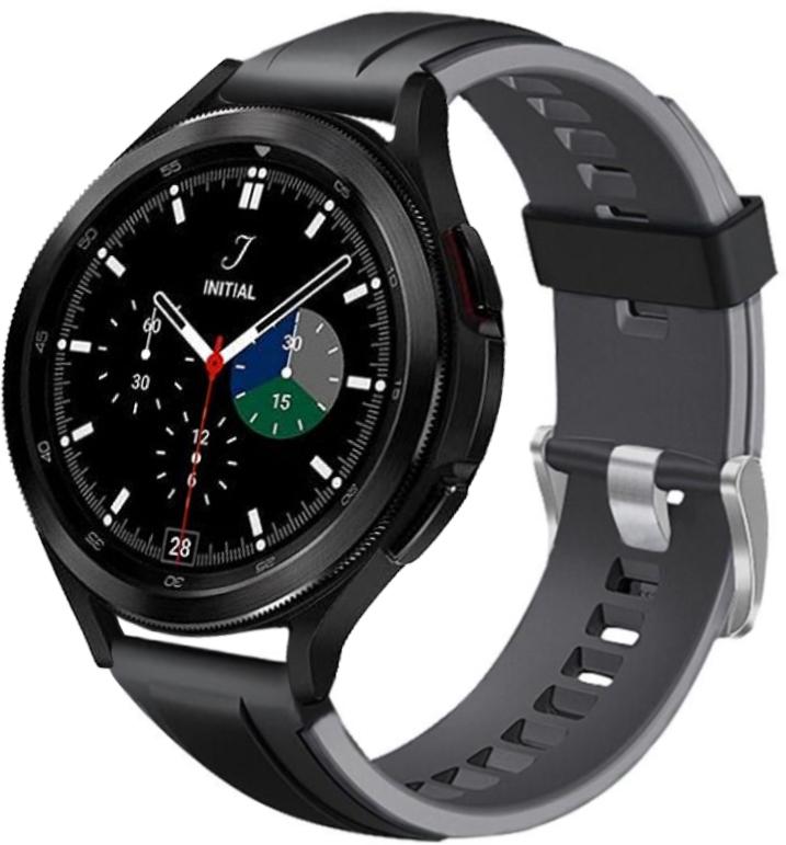 Ремешок Coholl для Samsung Galaxy Watch 4 Classic 46 мм Black Grey (22834-53)