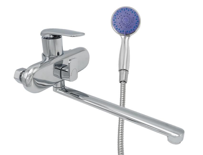 Смеситель для ванны MILLZ излил прямой 30 см Хром (MRS-16-35-048)