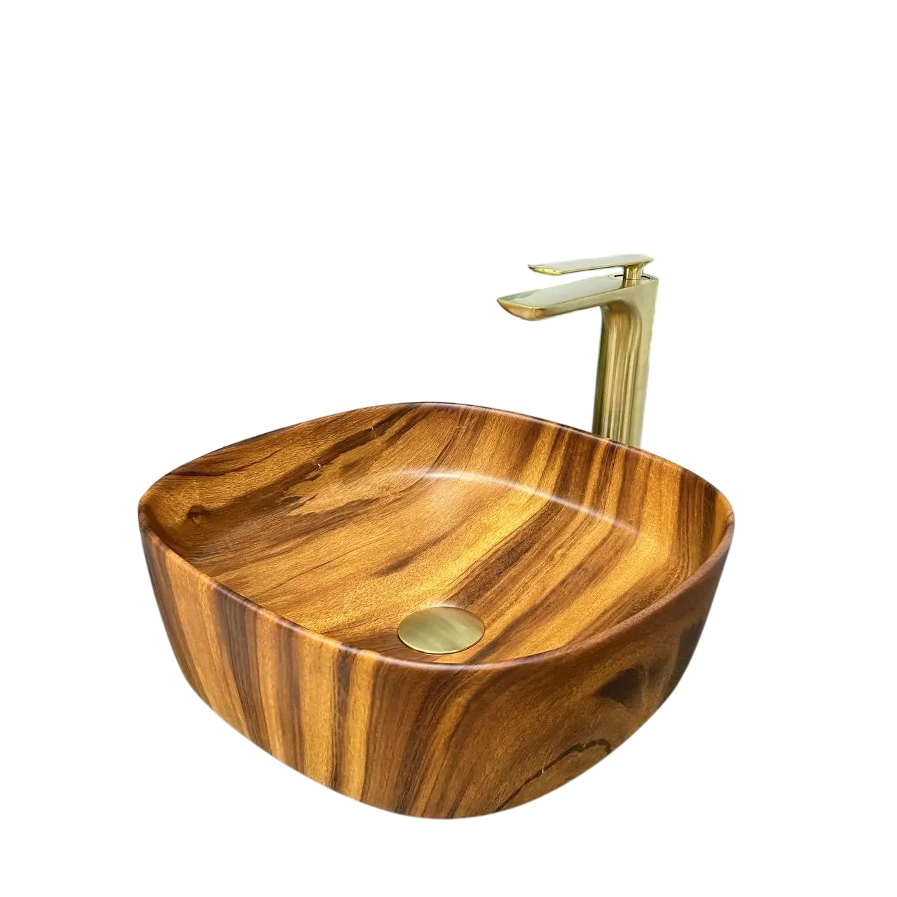 Раковина накладная VBI Arezzo Wood Matt 375х375 мм квадратная Дерево матовый (RM-VBI-013204) Раковина накладная VBI Arezzo Wood Matt 375х375 мм квадратная Дерево матовый (RM-VBI-013204)