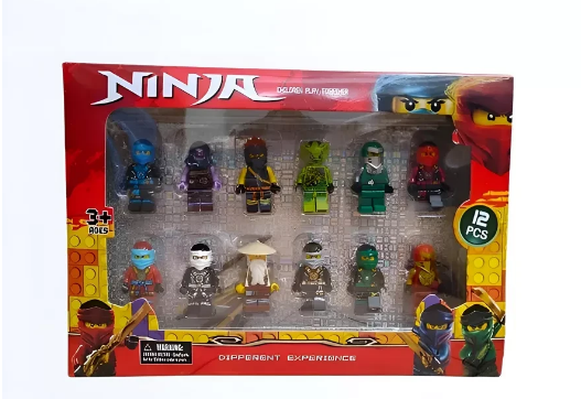 Набор игровых фигурок Ninja 4 см 12 шт. (2549772349)