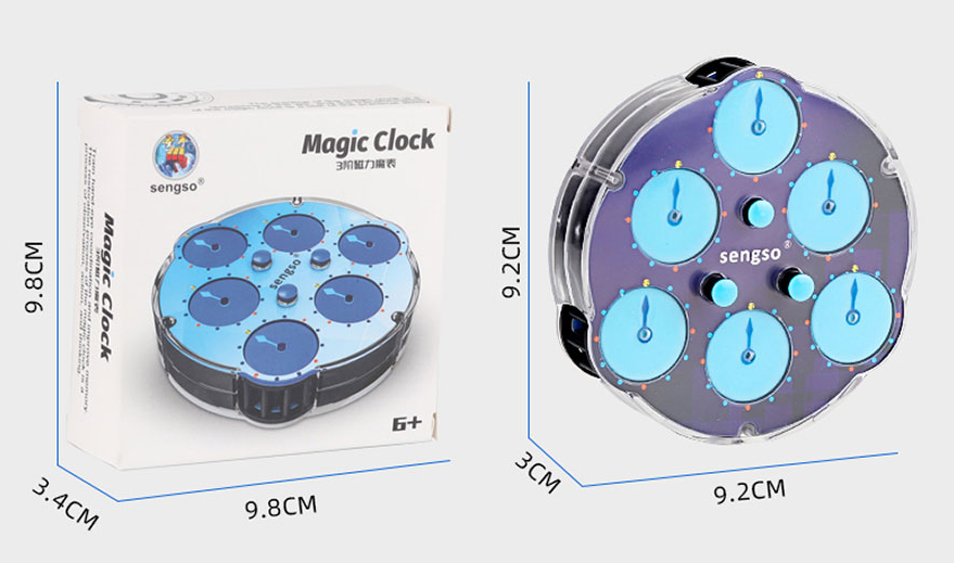 Головоломка пирамидка ShengShou Clock magnetic 3x3 (136503) - фото 2