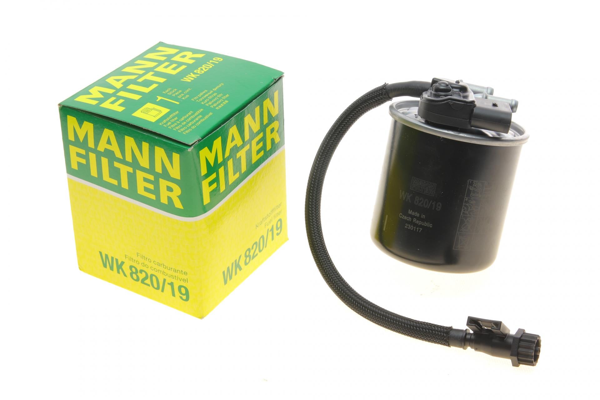 Фильтр топливный Mann-Filter для MB Vito W447 116 CDI 14- OM651 (WK 820/19)