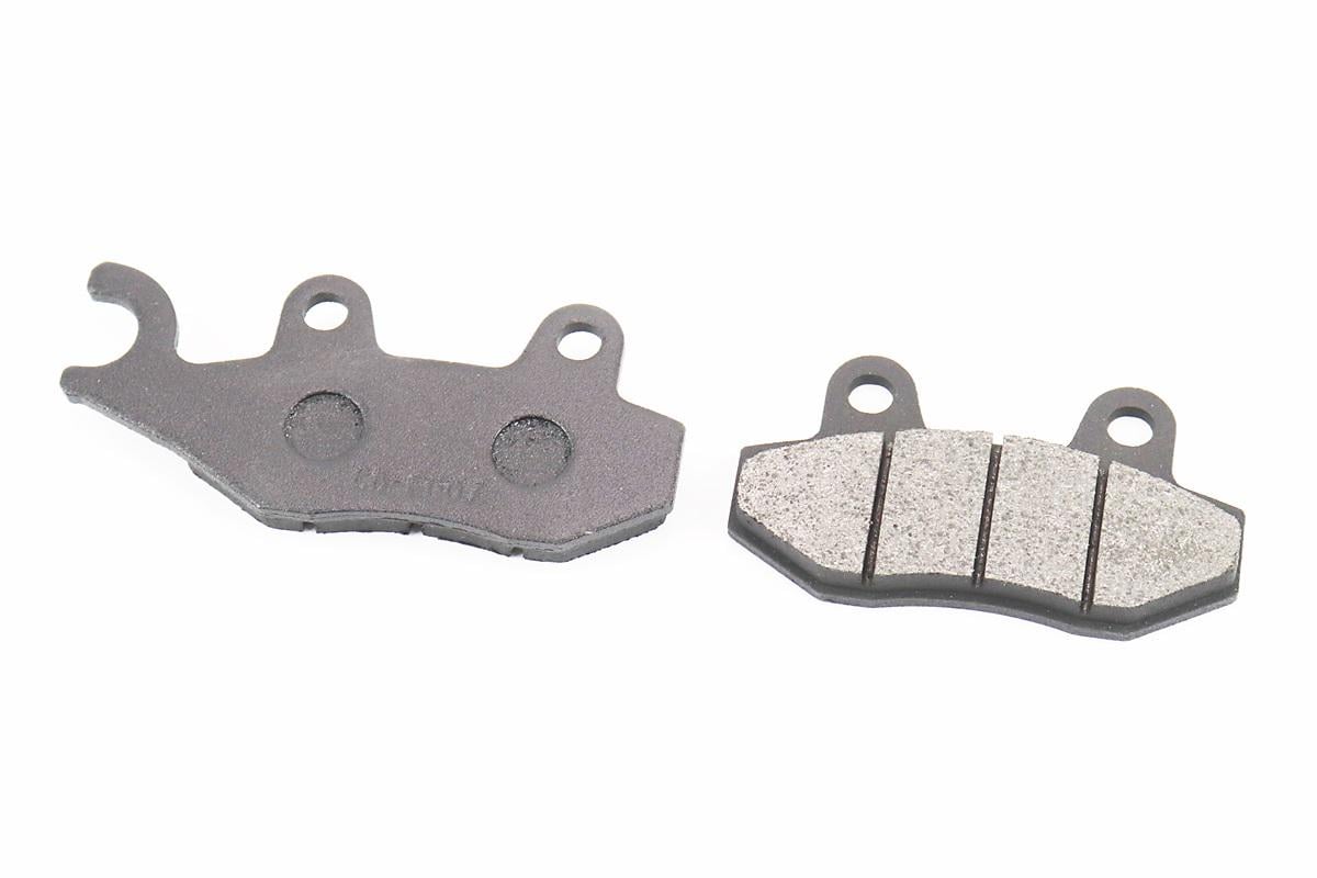 Тормозные колодки дисковые, левое ухо, для мотоцикла Viper-Zongshen V200R, RACE/STORM/CG/СВ/HONDA-LS125;NSR 50;MBX 50/LIFAN/KYMCO, LONCIN,к-кт 2шт