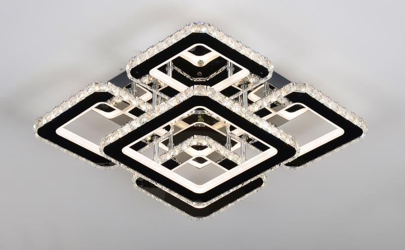 Люстра SVLIGHT LED светодиодная хрустальная с пультом 2881/4 1 164W 2.4G 3000-6000K