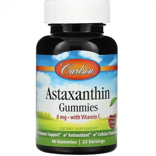 Астаксантін Carlson Labs Astaxanthin Gummies 46 Veg Gummies Cherry