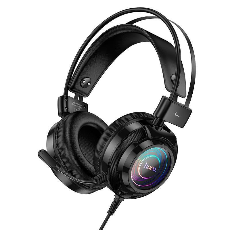 Наушники компьютерные Hoco W110 Resource gaming headphones USB/AUX Black (dfdae478)