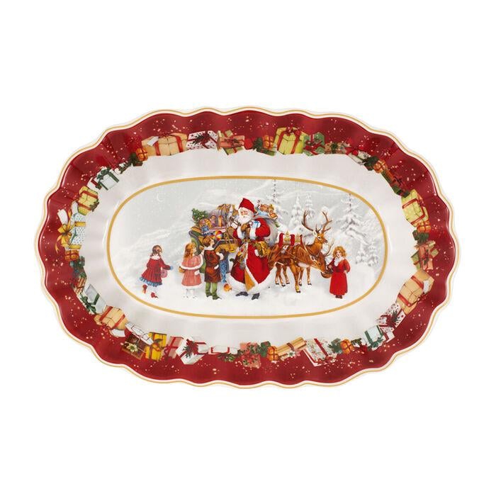 Блюдо овальное глубокое Санта и дети Toy's Fantasy Villeroy&Boch 29x19 см (1483322556)