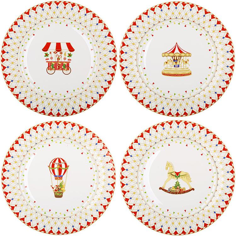 Набір тарілок Зимова Казка 4 шт. 27 см