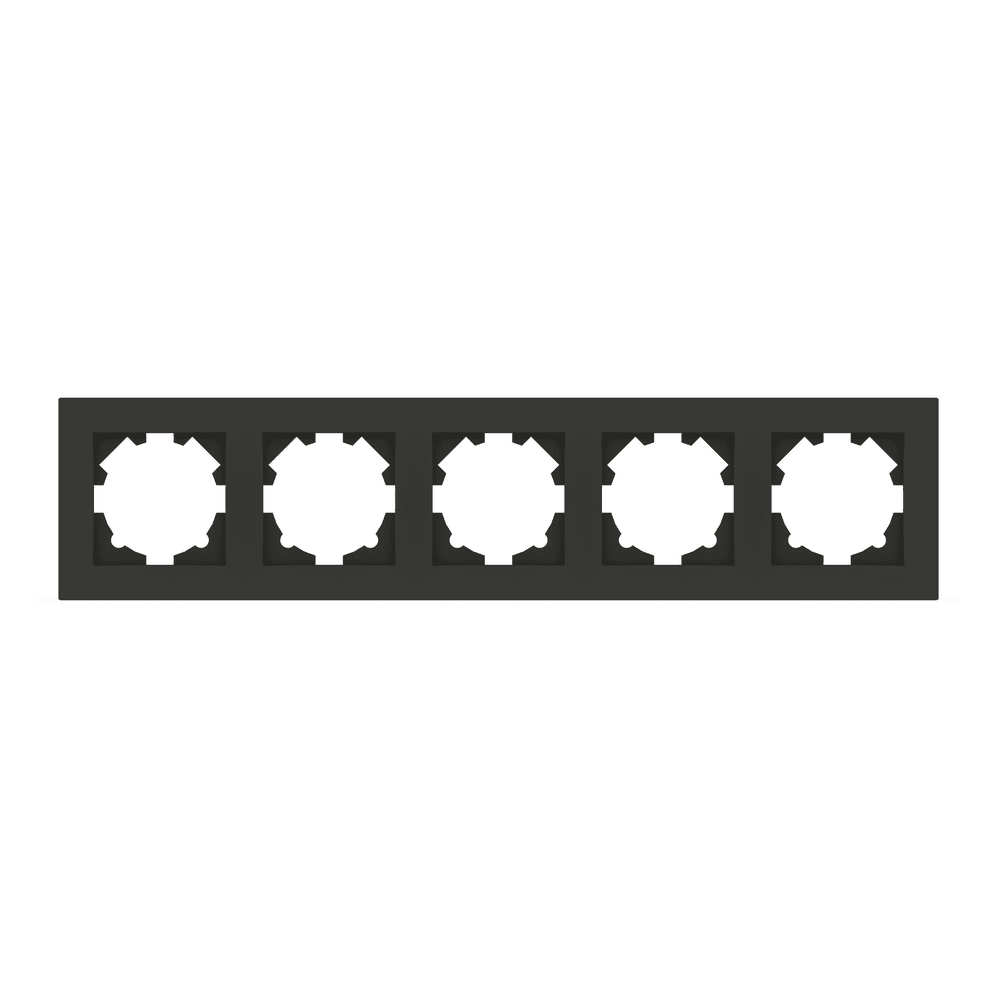 Рамка пятиместная EL-BI VEGA Антрацит матовый (510-016700-250)