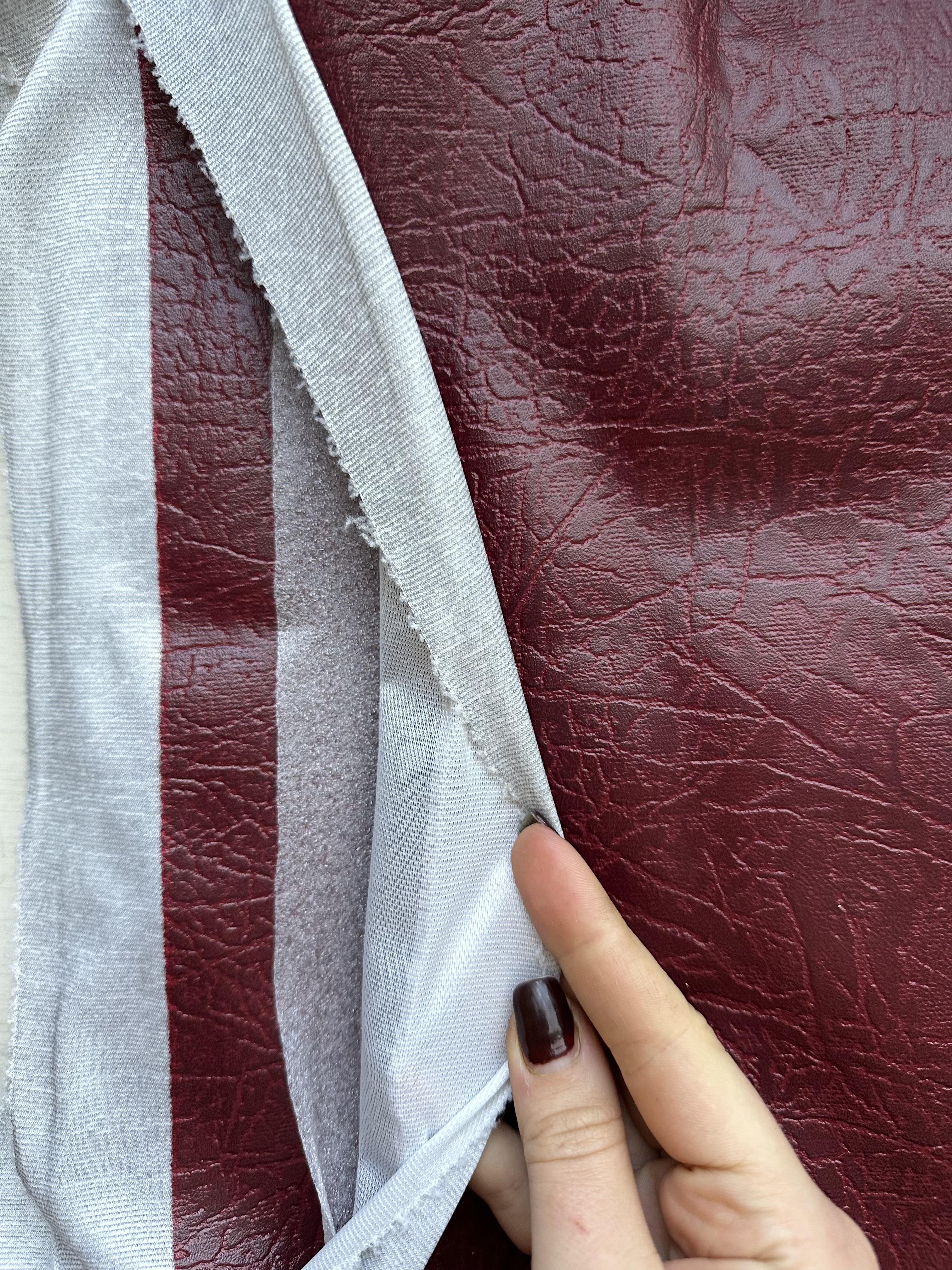 Обивка дверная комплект тисненый 200х100 см Бордовый (232) - фото 4