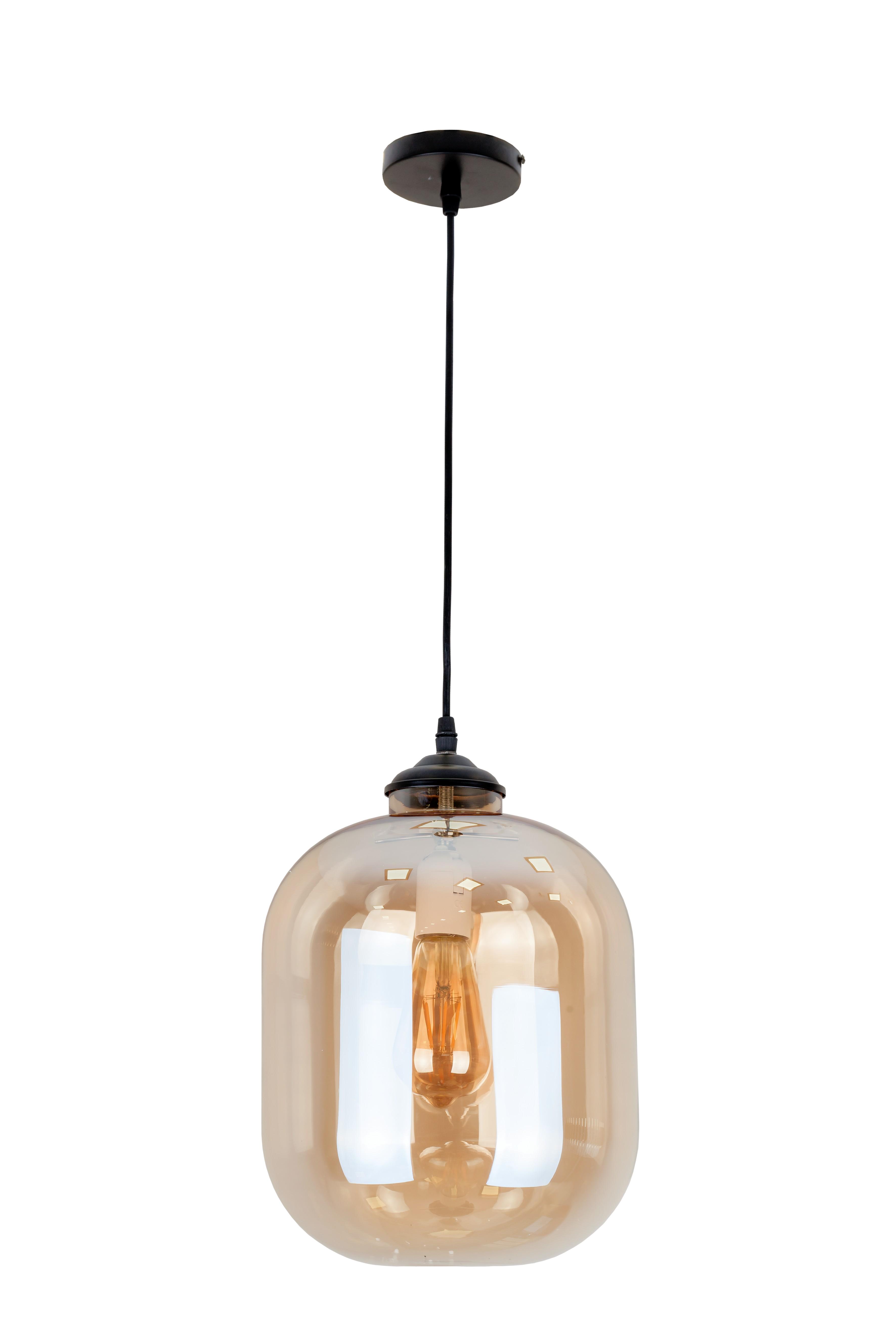 Підвіс скляний 30 см Кавовий (52-567-1 Amber)