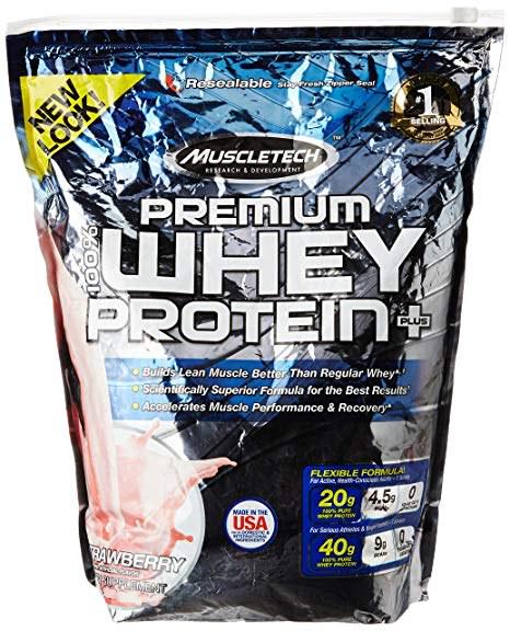Протеин Muscletech 100% Premium Whey 900 г Клубника (1823V3144)