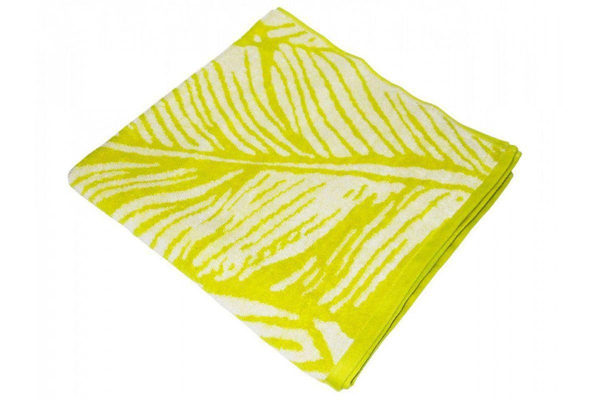 Рушник пляжний махровий 70х150 см Жовтий (1222) - фото 4
