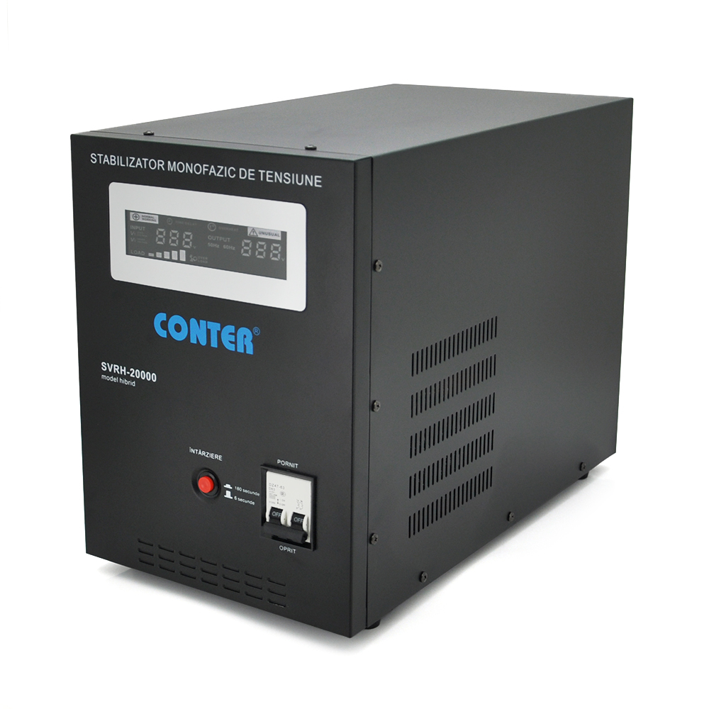 Стабілізатор напруги релейний Conter SVRH-20000VA/14000W LED DC150-270V Shuko Q4 (YUT_V6143) Стабілізатор напруги релейний Conter SVRH-20000VA/14000W LED DC150-270V Shuko Q4 (YUT_V6143)
