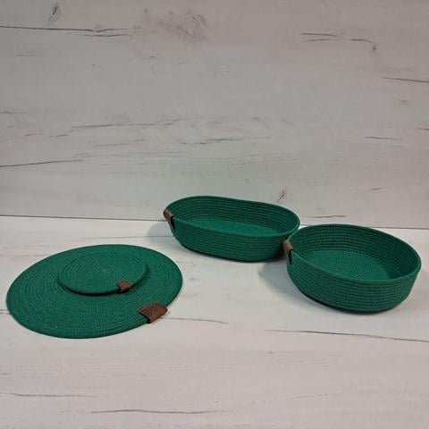 Подставки под чашку из хлопкового шнура Зеленый (29527166) - фото 2 Подставки под чашку из хлопкового шнура Зеленый (29527166) - фото 2
