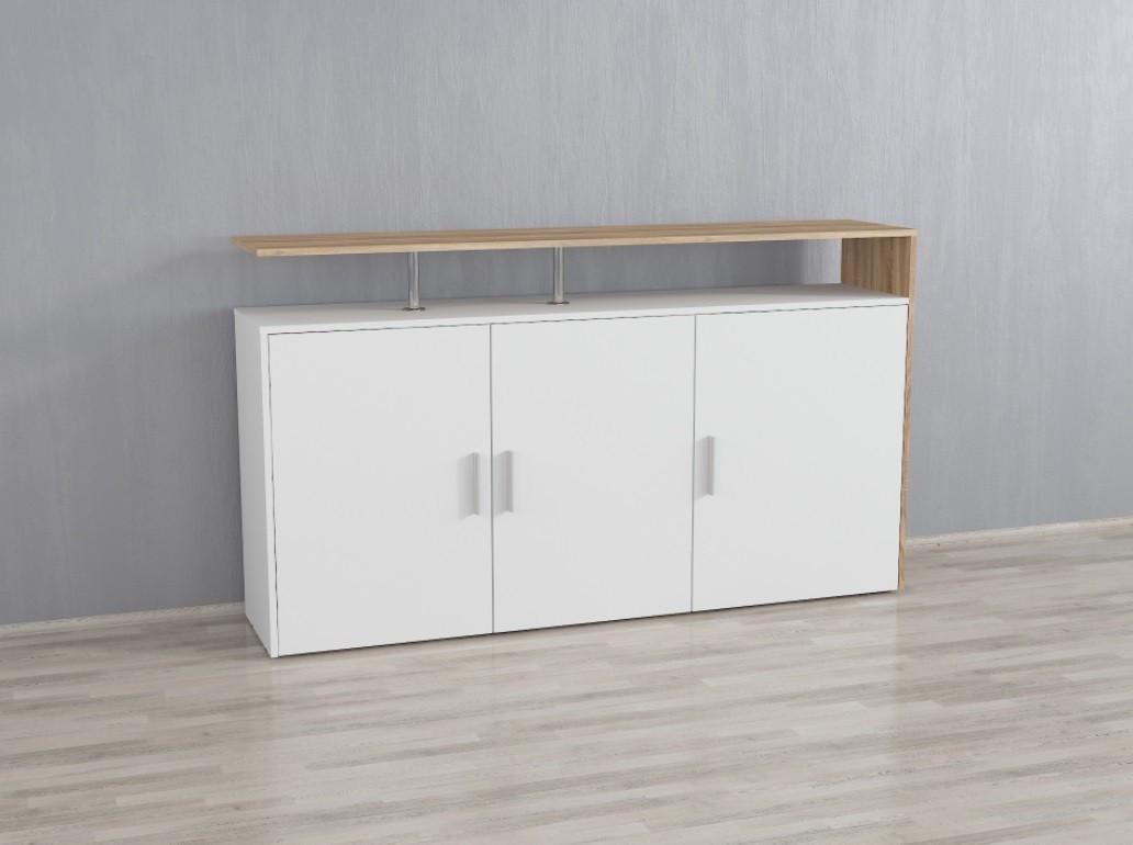 Тумба ТВ Nellie 1600x916x350 мм Белый/Дуб сонома (id27-0000-87-white-sonoma)