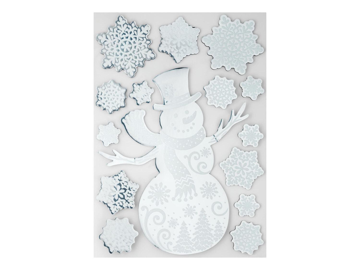 Новогодние 3D наклейки на окна многоразовые Снеговик Livarno Home 15 шт. 50х30 см (N1-00449) - фото 4 Новогодние 3D наклейки на окна многоразовые Снеговик Livarno Home 15 шт. 50х30 см (N1-00449) - фото 4