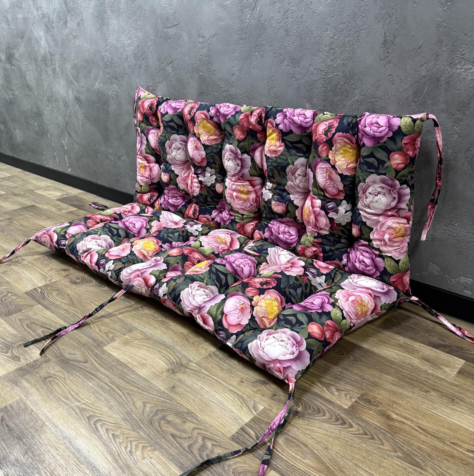 Подушка Comfort Home Peony paradise на піддони/гойдалки/каркаси/садові меблі панама 100х50х50 см