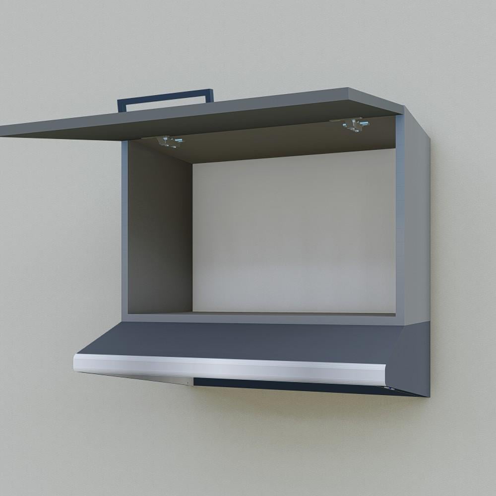Шафа навісна Opendoors МП2 для кухні під витяжку 600 мм Графітовий/Антрацитовий (МП2/11) - фото 4 Шафа навісна Opendoors МП2 для кухні під витяжку 600 мм Графітовий/Антрацитовий (МП2/11) - фото 4