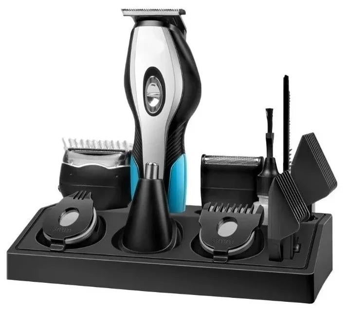 Тример для бороди та волосся Geemy lemex Hair Trimmer 11в1 5 Вт із зарядкою від USB - фото 2