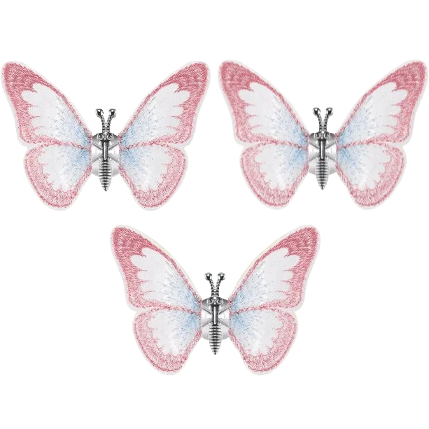 Декоративные бабочки ArioFlutter с подвижными крыльями 3 шт. Розовый (2242)