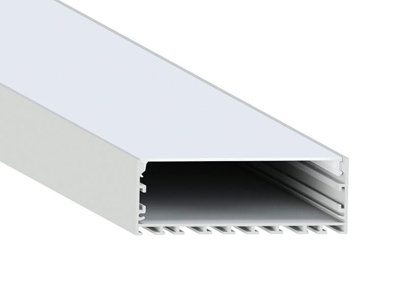 Профиль алюминиевый анодированный LEDUA АЛ-24-1 с рассеивателем для LED ленты накладной/подвесной 2 м (7084)