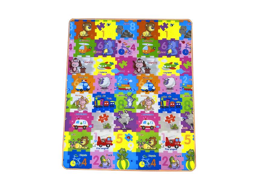 Развивающий коврик детский двусторонний Пазлы Н18012/Динозавры Н46 150x180x1 см (2124650243) - фото 5