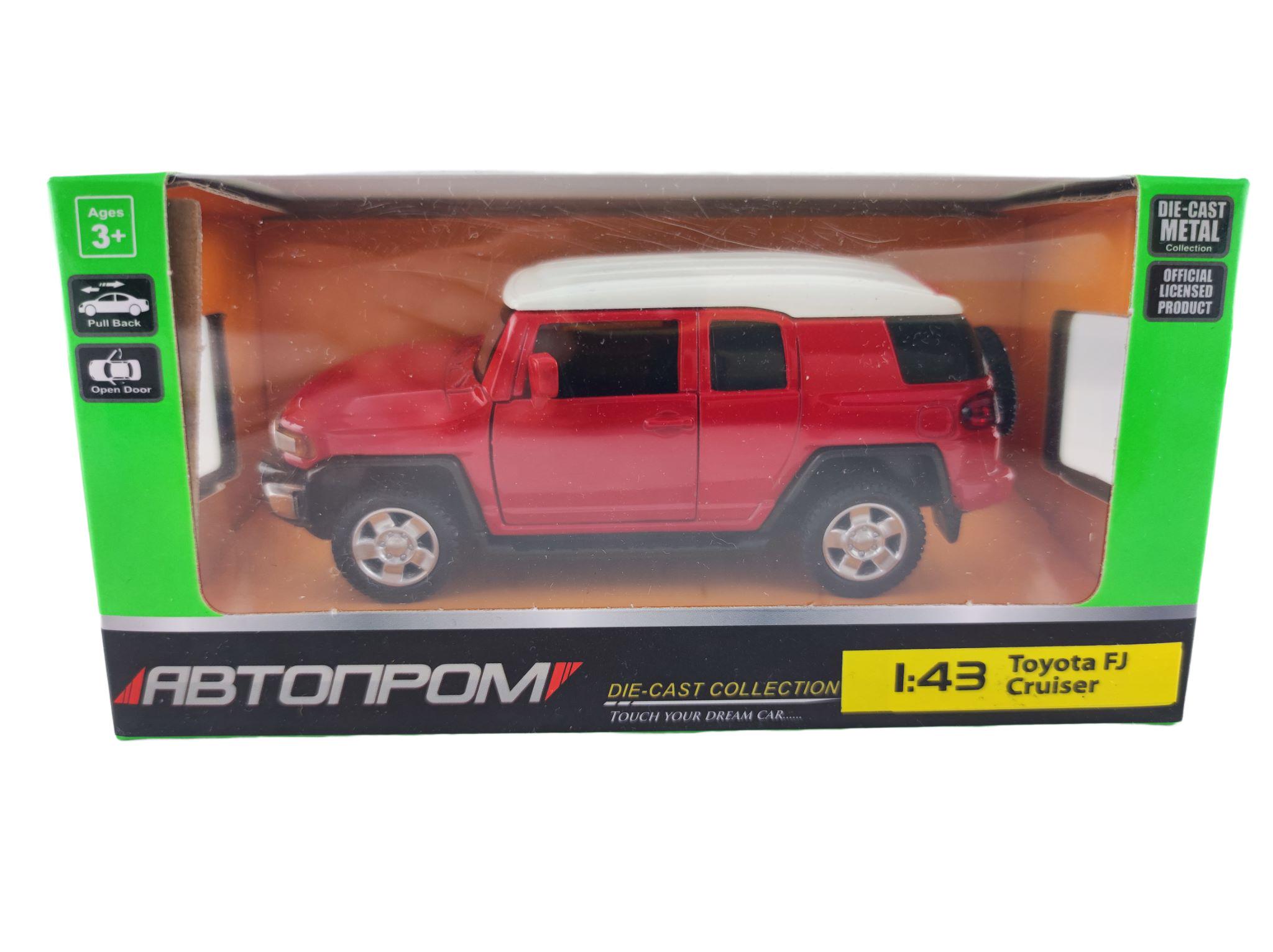 Машинка игрушечная металлическая Автопром Toyota FJ Cruiser Красный (110370-6)