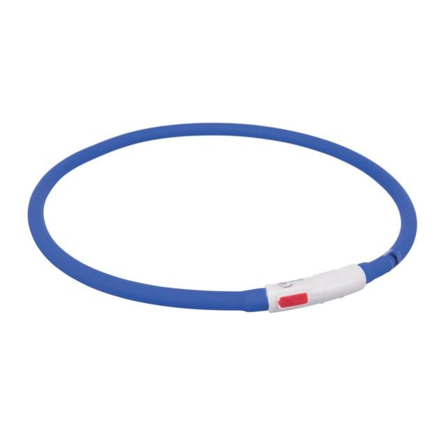 Нашийник що світиться Trixie USB XL для собак 70 см Синій