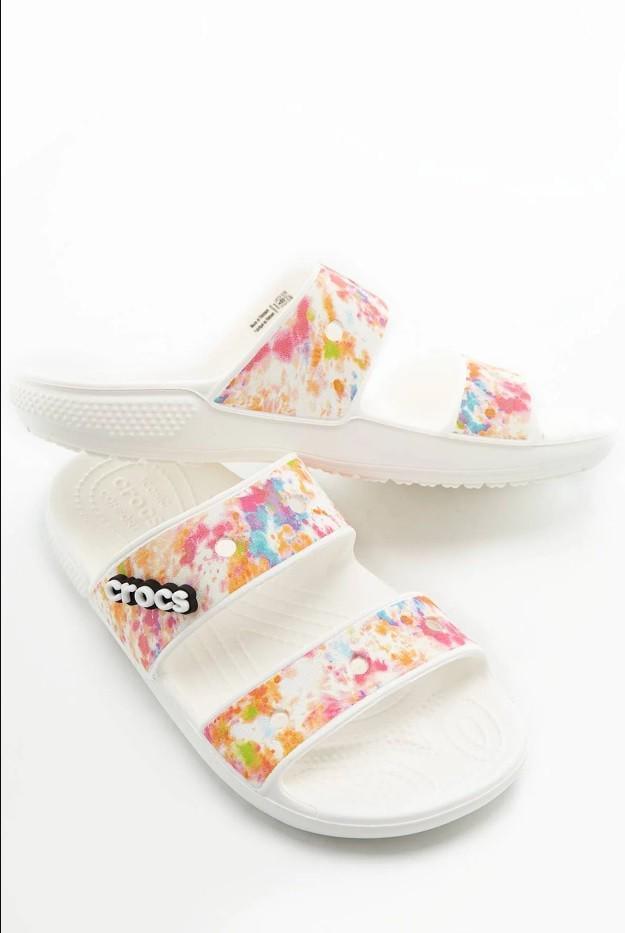 Шльопанці жіночі утеплені Crocs Classic Crocs Tiedye Sandal р. 39-40 Білий (9158) - фото 6 Шльопанці жіночі утеплені Crocs Classic Crocs Tiedye Sandal р. 39-40 Білий (9158) - фото 6