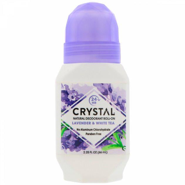 Натуральный шариковый дезодорант Crystal Body Deodorant Лаванда и белый чай 66 мл (CBD-21661)