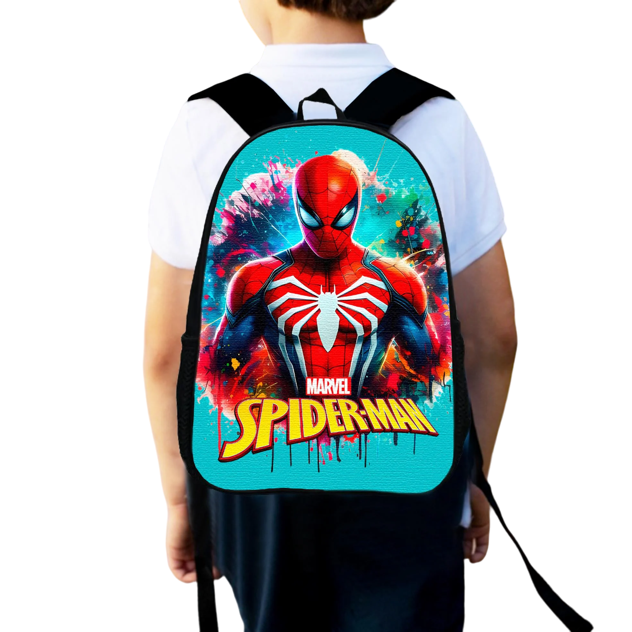 Школьный рюкзак детский для мальчика Spiderman городской 34х27 см (0100)