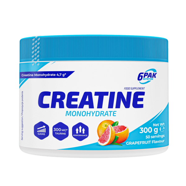 Креатин моногідрат 6Pak Nutrition Creatine Monohydrate Grapefruit 300 g - фото 1