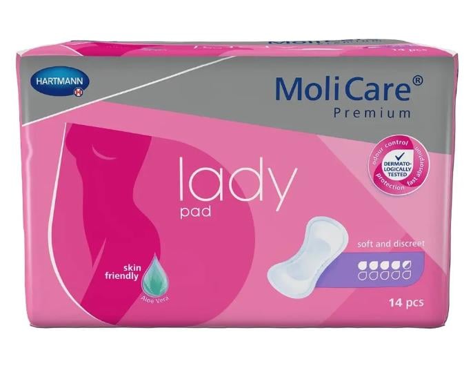 Прокладки урологічні при нетриманні сечі легкого ступеня MoliCare Premium lady pad 4,5 краплі 14 шт. (1762626591)
