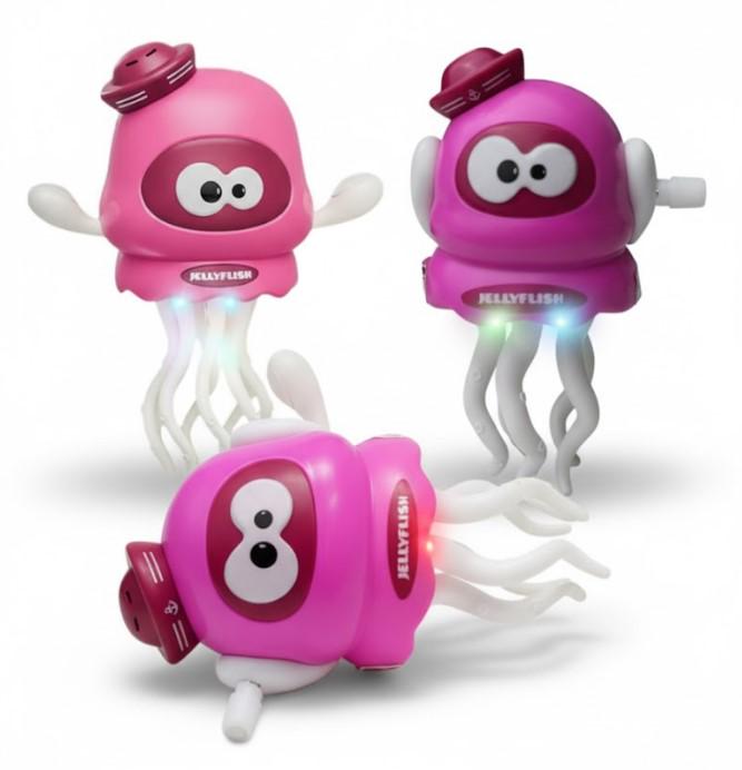 Набір дитячих іграшок Dancing Octopus Танцюючий Восьминіг 3 шт. 11 см Рожевий (2104618771) - фото 1