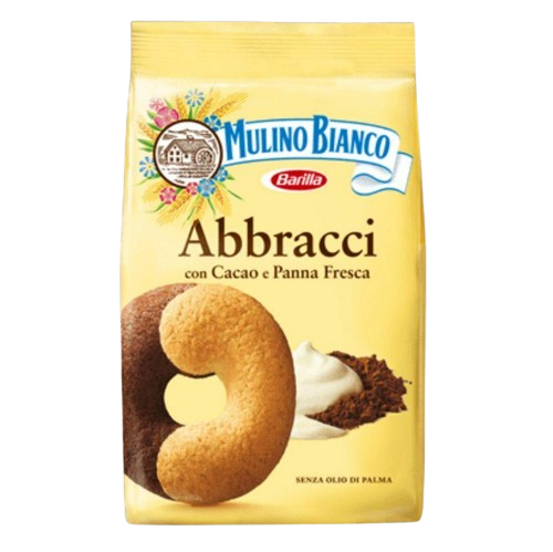 Печенье Mulino Bianko Abbracci con Cacao e Panna Fresca 350 г Печенье Mulino Bianko Abbracci con Cacao e Panna Fresca 350 г