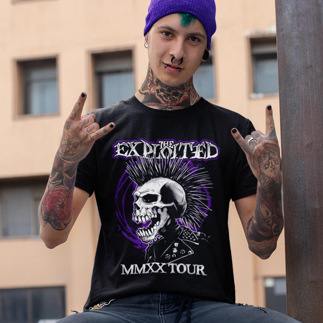 Футболка унісекс The Exploited Mmxx Tour 4XL Чорний (00000011736)