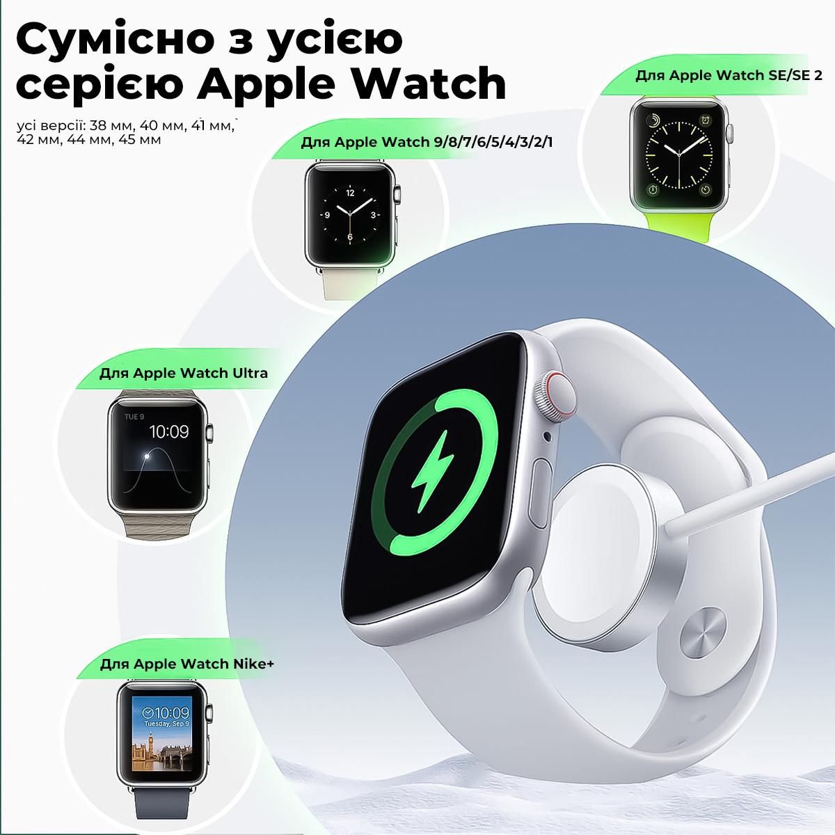 Кабель Kayfovo OG-1 беспроводная зарядка для Apple Watch 1 м (29248) - фото 3 Кабель Kayfovo OG-1 беспроводная зарядка для Apple Watch 1 м (29248) - фото 3