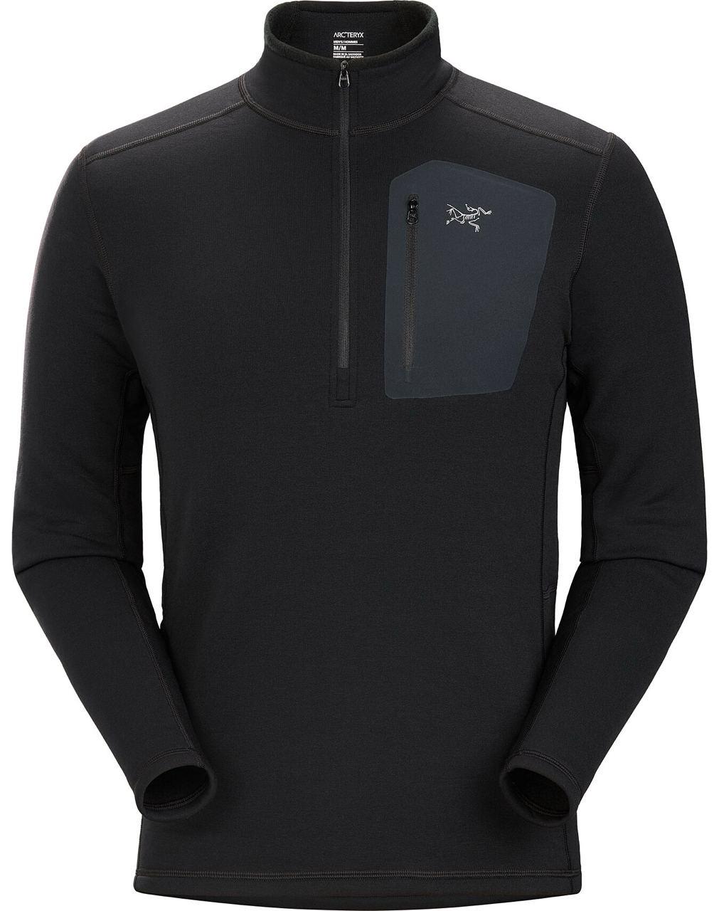 Кофта Arcteryx Rho Heavyweight Zip Neck Men's L (X000006266-Black-L) - фото 1