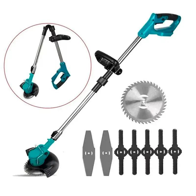 Газонокосилка-триммер беспроводная для покоса травы с 2 аккумуляторами 36V - фото 2