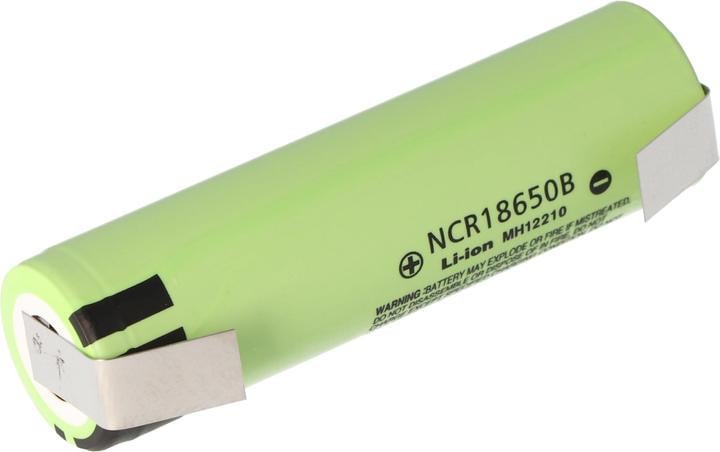 Аккумулятор 18650 Panasonic NCR18650B 3400 mAh U-Tags под пайку с никелевой лентой 8А (18845)