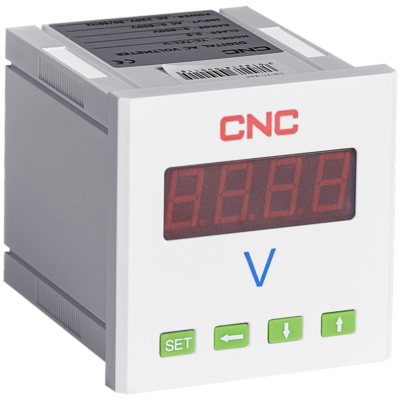 Вольтметр цифровой CNC YC-7K1-U однофазный 600V AC 72x72 мм класс 0,5 (Б00030667)