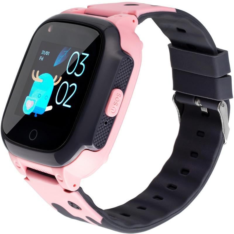 Часы детские умные с GPS трекером Gelius Pro Care GP-PK004 LTE/VoLTE/Temperature control Pink Часы детские умные с GPS трекером Gelius Pro Care GP-PK004 LTE/VoLTE/Temperature control Pink