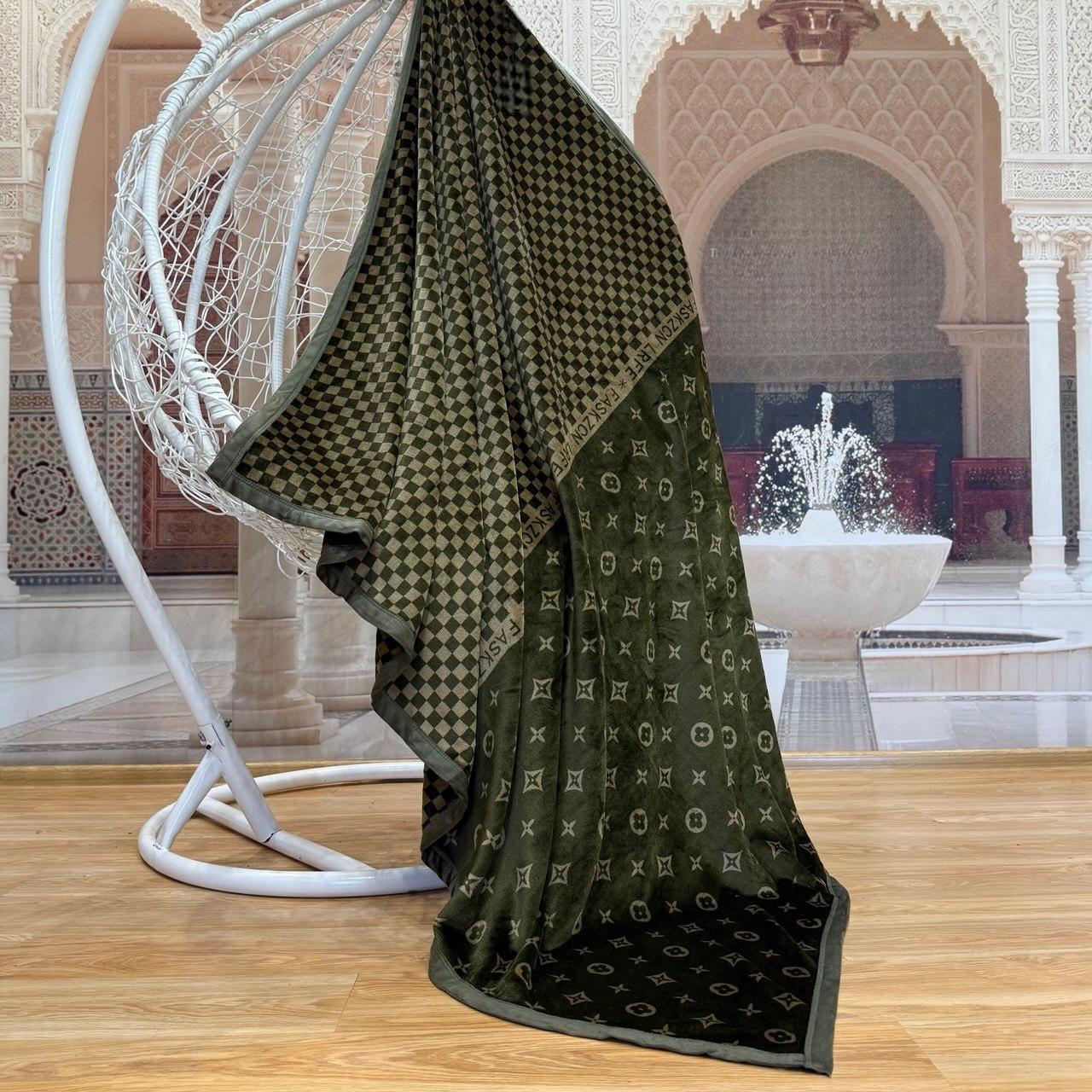 Плед-покрывало двустороннее Koloco Велюр 150x200 см Разноцветный (07-107-7)