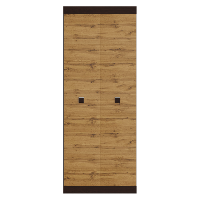 Шкаф Everest Соната 800х496х2050 мм Венге темный/Дуб крафт золотой (11314) - фото 2 Шкаф Everest Соната 800х496х2050 мм Венге темный/Дуб крафт золотой (11314) - фото 2