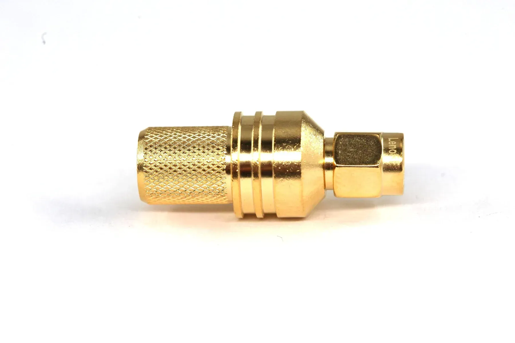 Разъем SMA-male plug прямой под пайку для кабеля LMR400/RG8 Золотой (3.01.332)