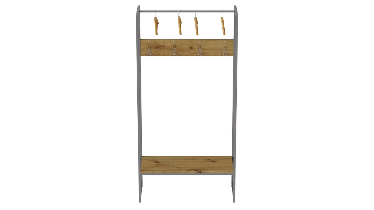 Вешалка напольная модульная Ferrum-decor Трелис 12 ДСП 16 мм 180x90x38 см Серый/Дуб Артизан (FRD-104321) Вешалка напольная модульная Ferrum-decor Трелис 12 ДСП 16 мм 180x90x38 см Серый/Дуб Артизан (FRD-104321)
