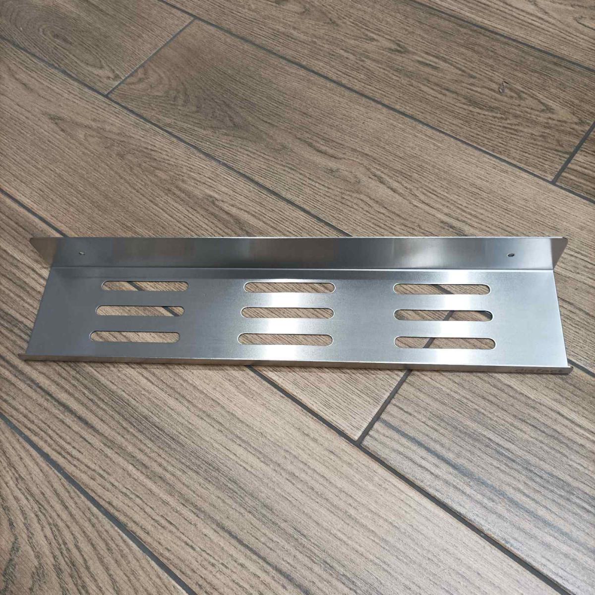 Полиця пряма відкрита L-форми з товстої нержавіючої сталі для ванної кімнати Disfact HL-45 45 см Сріблястий (3330) - фото 6 Полиця пряма відкрита L-форми з товстої нержавіючої сталі для ванної кімнати Disfact HL-45 45 см Сріблястий (3330) - фото 6